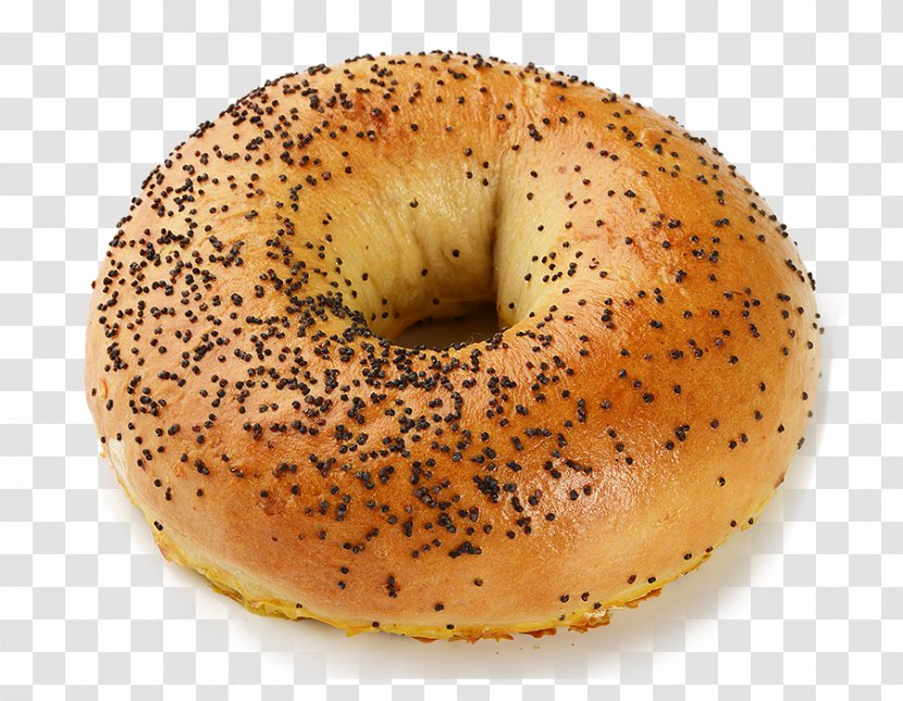 Bagel Bialy Poppy Seed Bun 4K Resolution - Fast Food Diet Transparent PNG