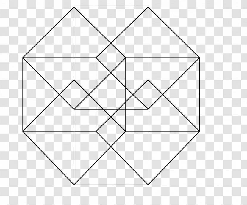The Fourth Dimension Four-dimensional Space Tesseract Hypercube - Monochrome - Cube Transparent PNG