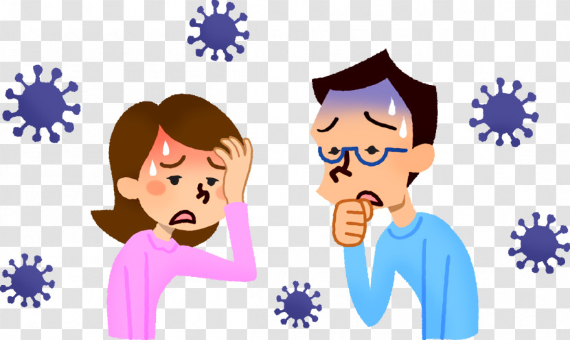 People Cartoon Cheek Sharing Interaction Transparent PNG