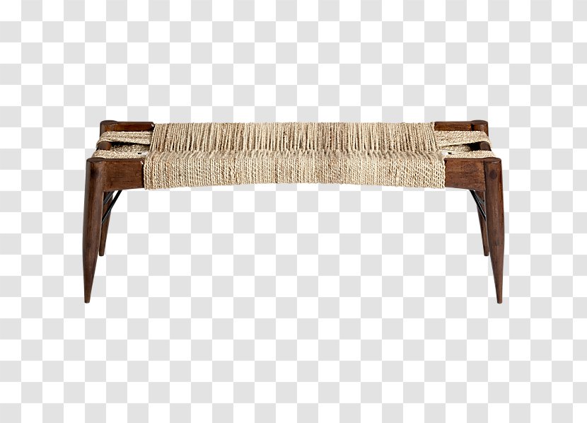 Table Bench Stool Furniture Foot Rests - Woven Fabric - Timber Battens Seating Top View Transparent PNG