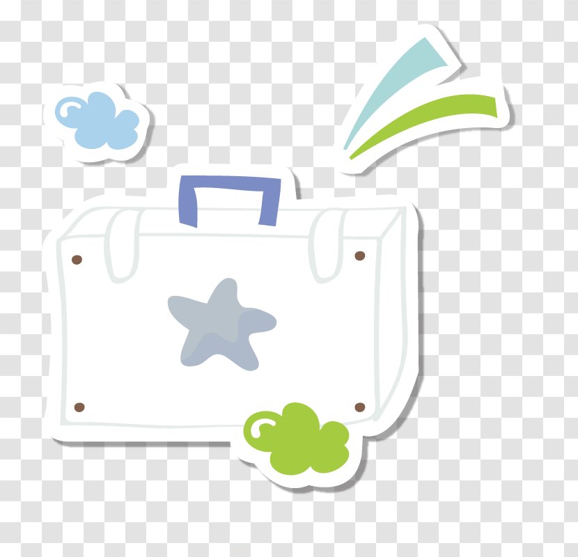 Cartoon Animation Illustration - Silhouette - Suitcases Transparent PNG