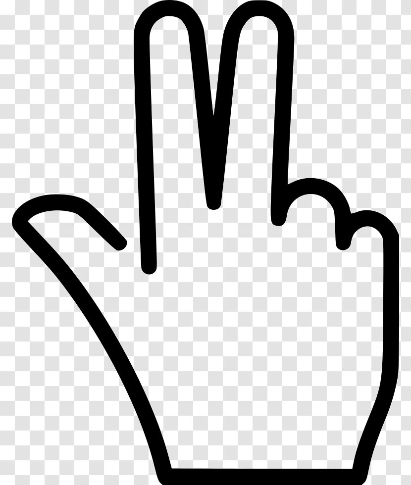 Gesture Hand Index Finger Thumb - Line Art Transparent PNG
