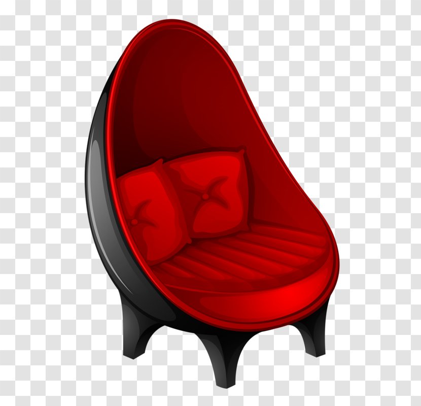 Chair Red Clip Art - Car Seat Cover Transparent PNG