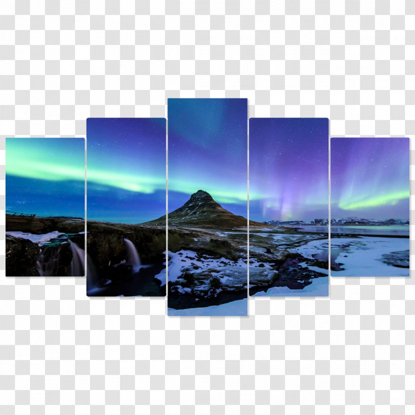 Aurora Painting Night Sky Art Boreal Ecosystem - Horizon Transparent PNG