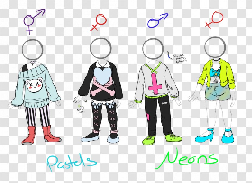 DeviantArt Adoption - Clothing - Open Neon Transparent PNG