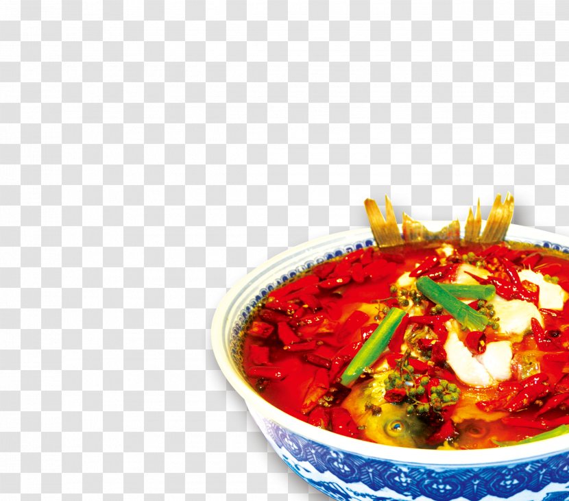 Indian Cuisine Sichuan Shuizhu Bulgogi Chili Pepper - Spicy Boiled Fish Oil Transparent PNG