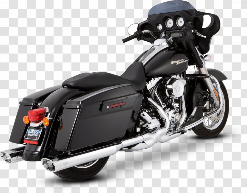 Exhaust System Harley-Davidson Touring Electra Glide Motorcycle - Harleydavidson Transparent PNG