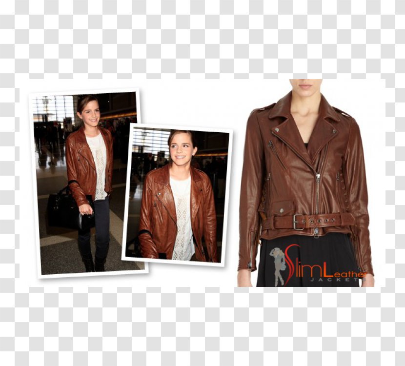 Leather Jacket Harry Potter Brown University - Outerwear Transparent PNG