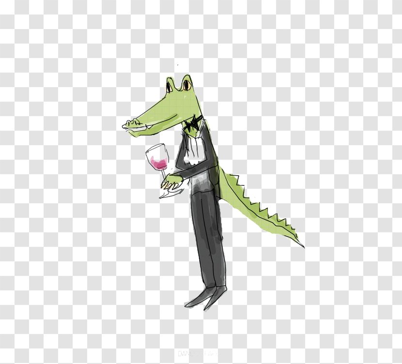 Crocodiles Suit Waiter - Reptile - Crocodile Transparent PNG