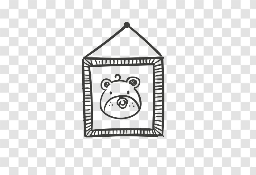 Paper Drawing Picture Frame - Silhouette - Cartoon Bear Photo Transparent PNG