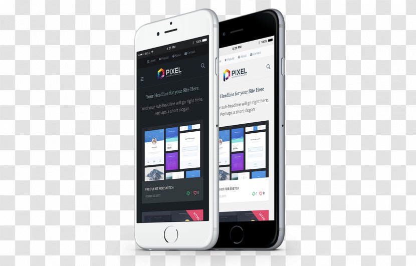 Pixel 2 Feature Phone Smartphone - Gadget Transparent PNG