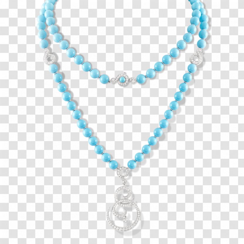 Turquoise Pearl Necklace Jewellery Charms & Pendants - Chain Transparent PNG
