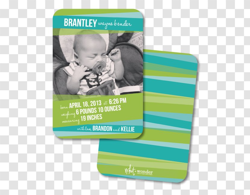 Material Font - Green - Birth Announcement Transparent PNG
