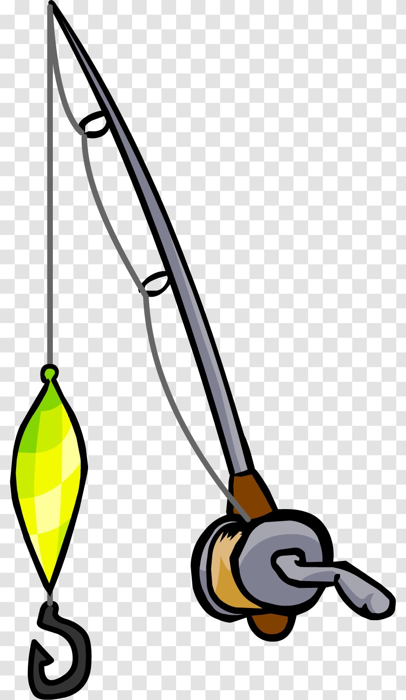 Fishing Rods Reels Baits & Lures Clip Art - Pole Transparent PNG