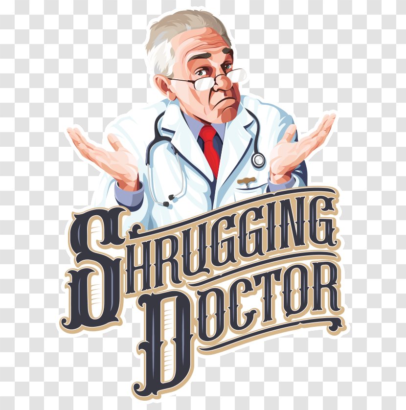 Shrugging Doctor Beverage Company Liquor Wine Logo Cider - We Came Hey Transparent PNG