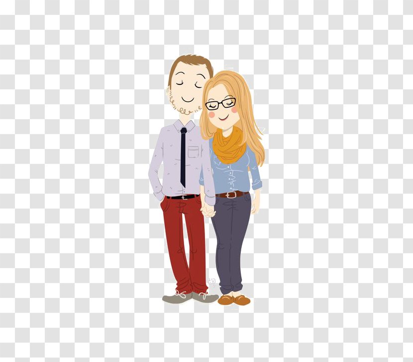 Love Hindi SMS Girlfriend Romance - Tree - Cartoon Couple Transparent PNG