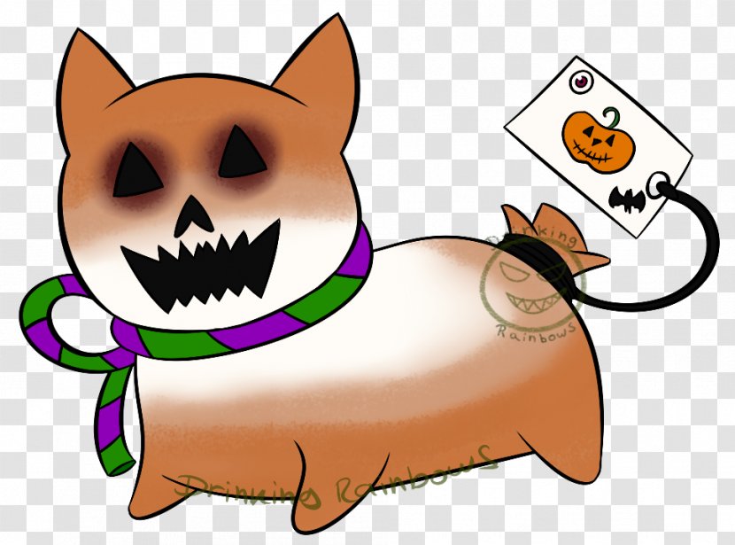 Whiskers Dog Cat Clip Art - Pumpkin Spice Transparent PNG