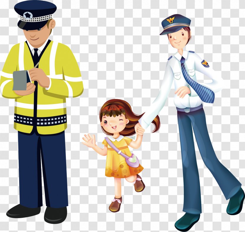 Police Officer Traffic Car - Road Control - Alarm Transparent PNG