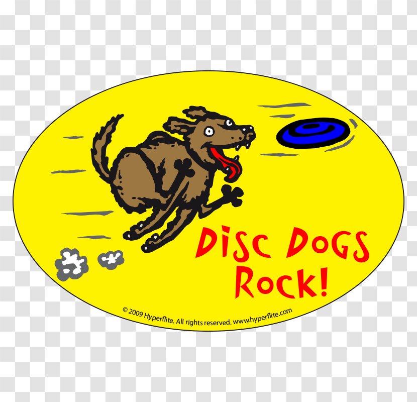 Disc Dog Canidae Bad To The Bone Sticker - Yellow Transparent PNG