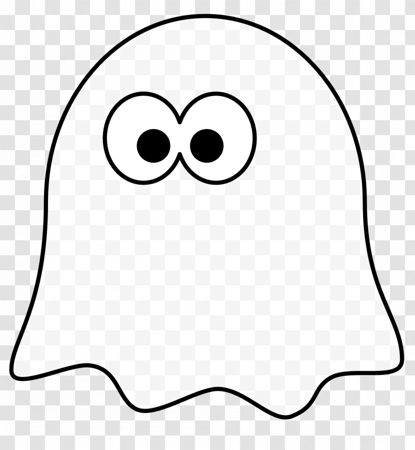 Coloring Book Drawing Clip Art - Cartoon - White Ghost Transparent PNG