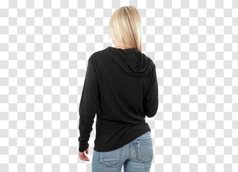 Hoodie T-shirt Shoulder Sleeve - T Shirt - Women Back Transparent PNG
