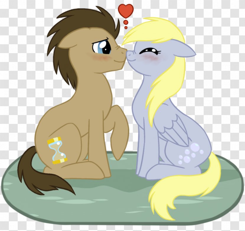 Pony Derpy Hooves Eskimo Kissing - Kiss Transparent PNG