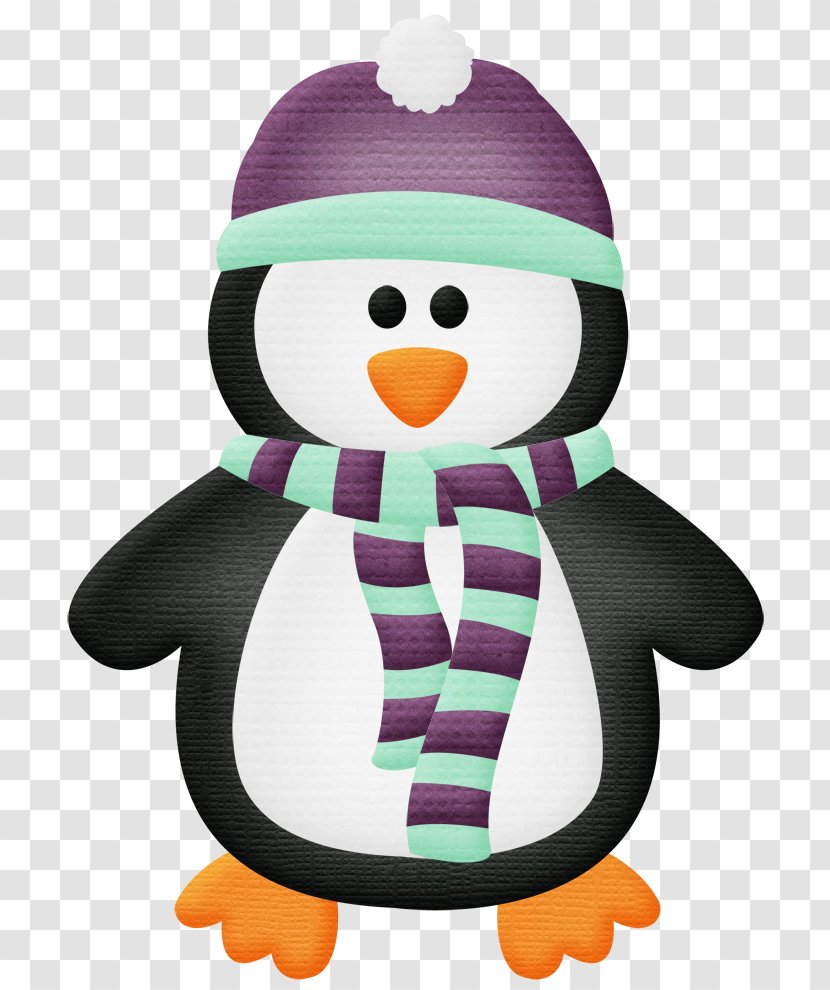 Christmas Penguin Drawing - Cartoon - Flightless Bird Transparent PNG