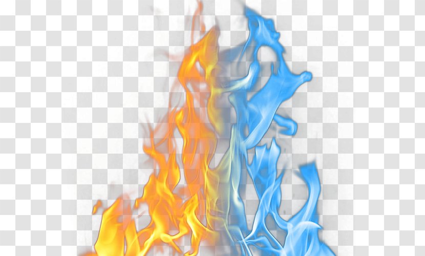 Alpha Fire Flame - Blue - Yellow Material Transparent PNG