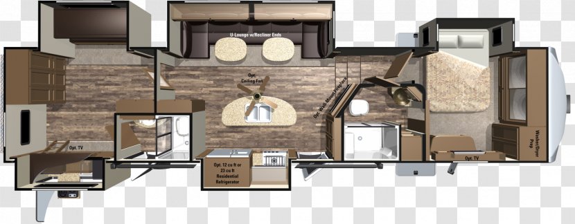 Floor Plan Campervans Furniture House Caravan - Trailer Transparent PNG