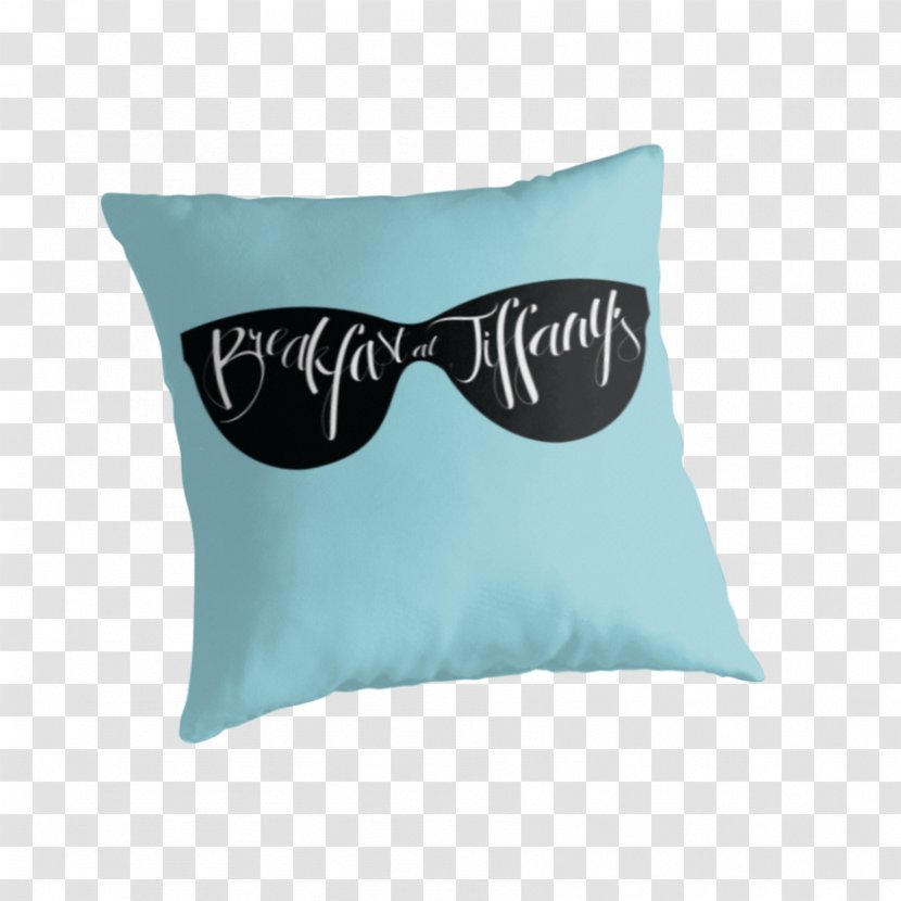 Throw Pillows Cushion Font - Turquoise - Breakfast At Tiffany's Transparent PNG
