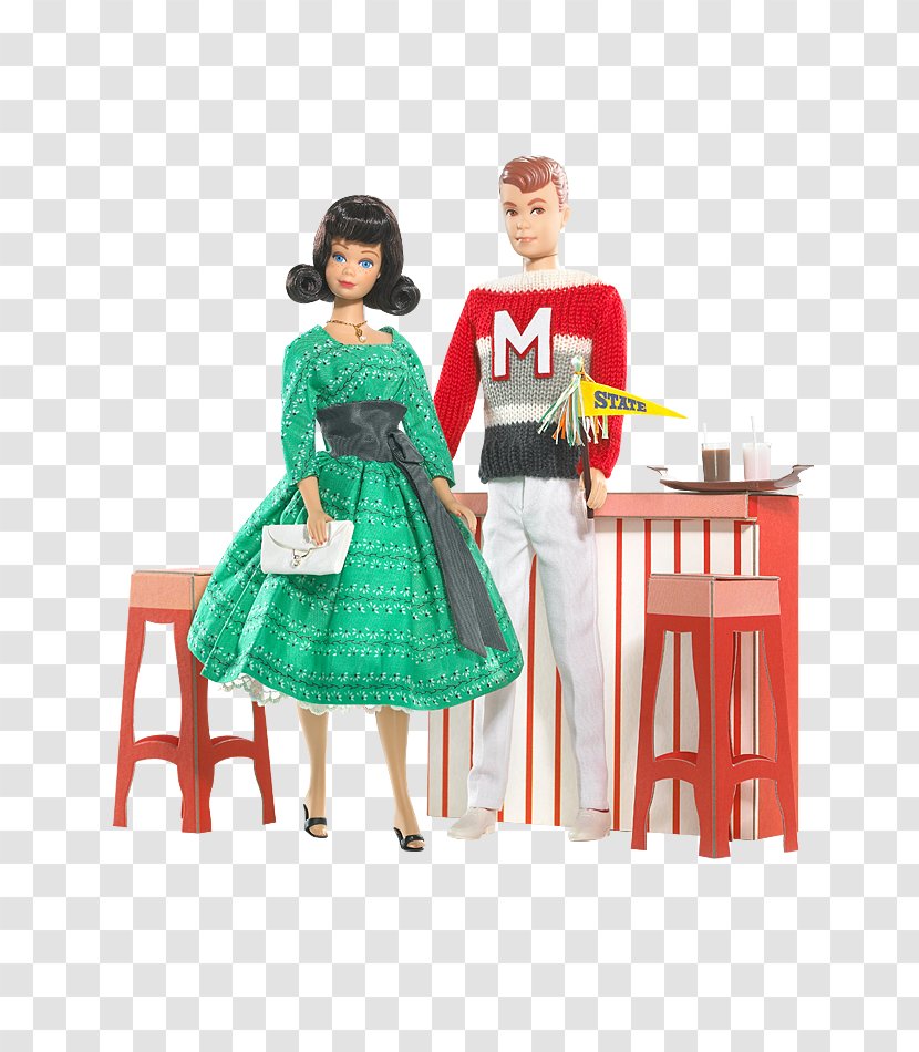 Ken Knitting Pretty Barbie Doll And Skipper Giftset Midge Busy Gal - Happy Family Neighborhood Transparent PNG