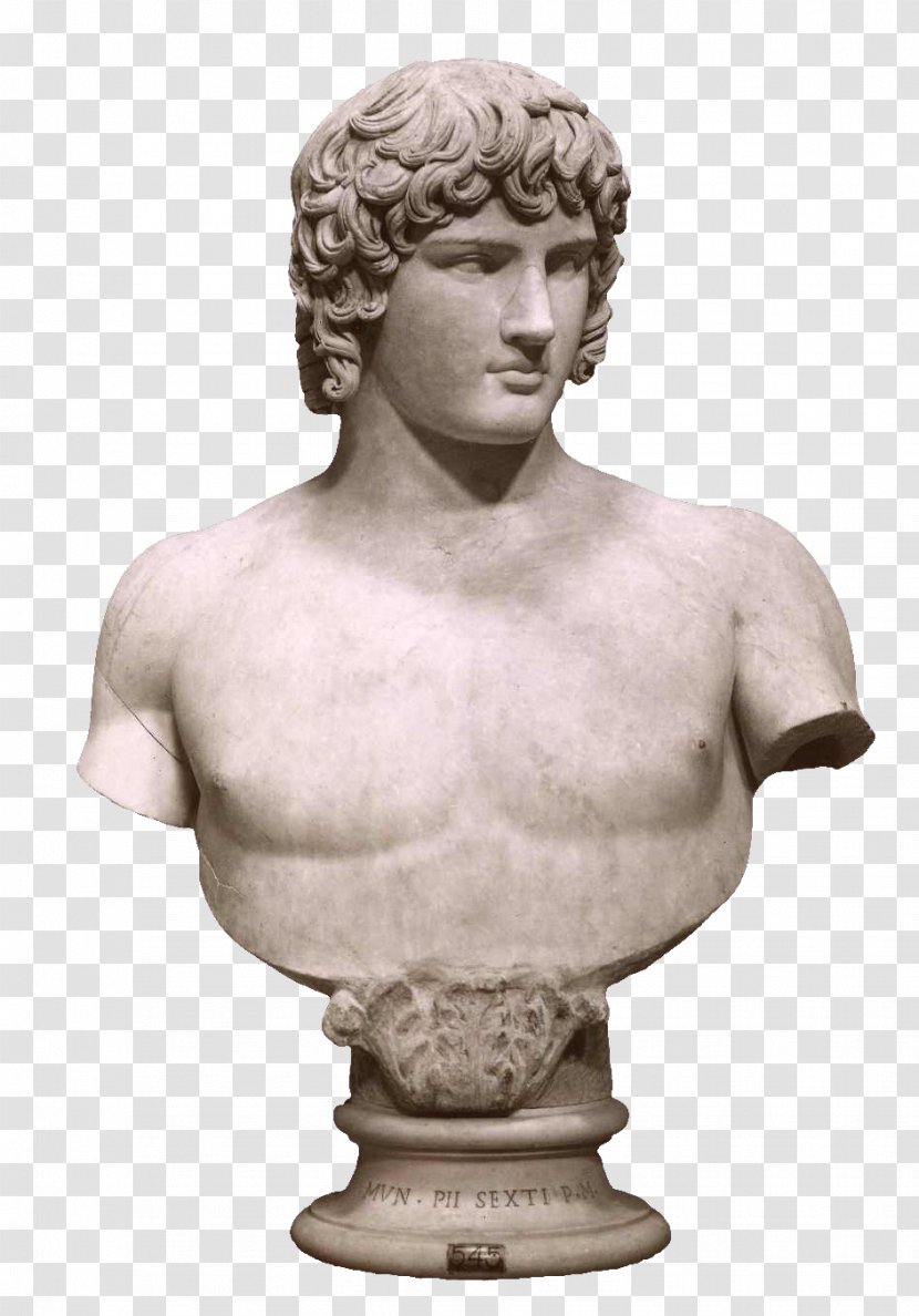 Antinous Vatican Museums Pio-Clementino Museum Hermes Bust - Figurine - Statue Transparent PNG