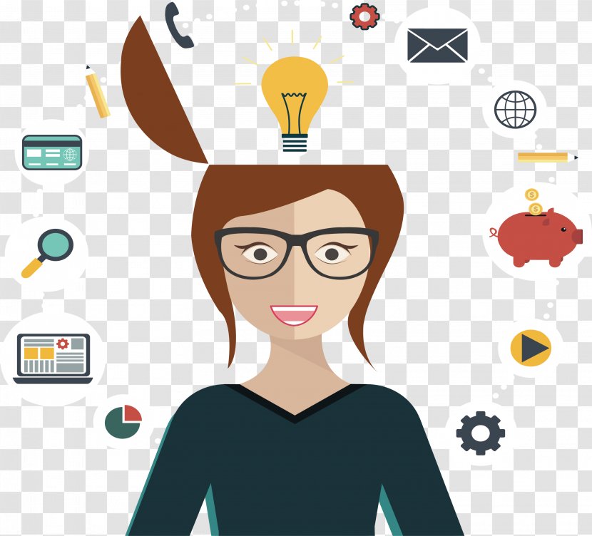 Web Development Digital Marketing E-commerce Strategy - Silhouette - The Creative Brain Of Man Transparent PNG