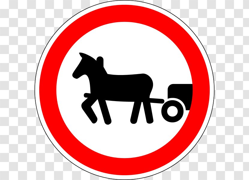 Horse Cart Traffic Sign Outline Of Animal-powered Transport Illustration - Symbol Transparent PNG