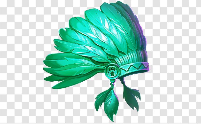 Green Feather Clip Art - Color - Simple Hat Decoration Pattern Transparent PNG