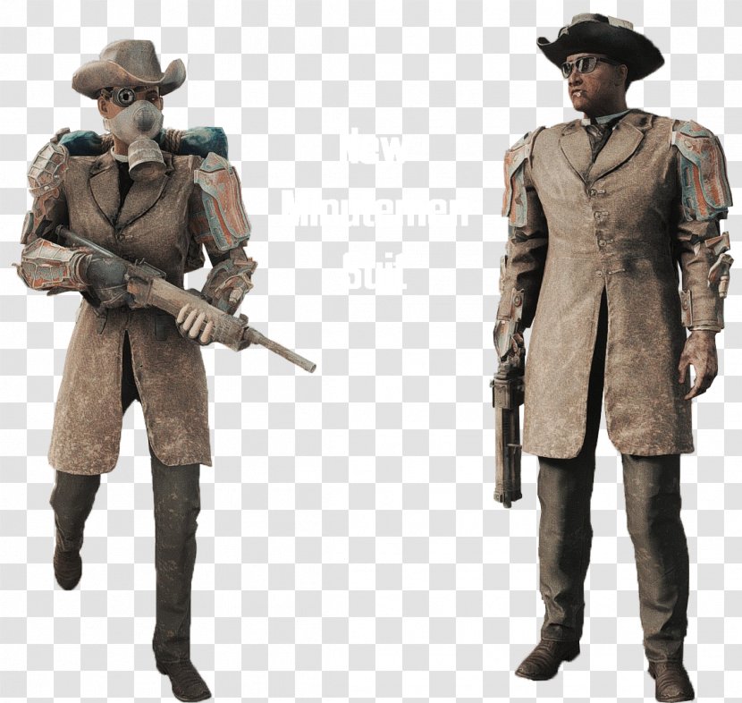 Fallout 4 Minutemen 3 American Frontier Clothing - Figurine Transparent PNG