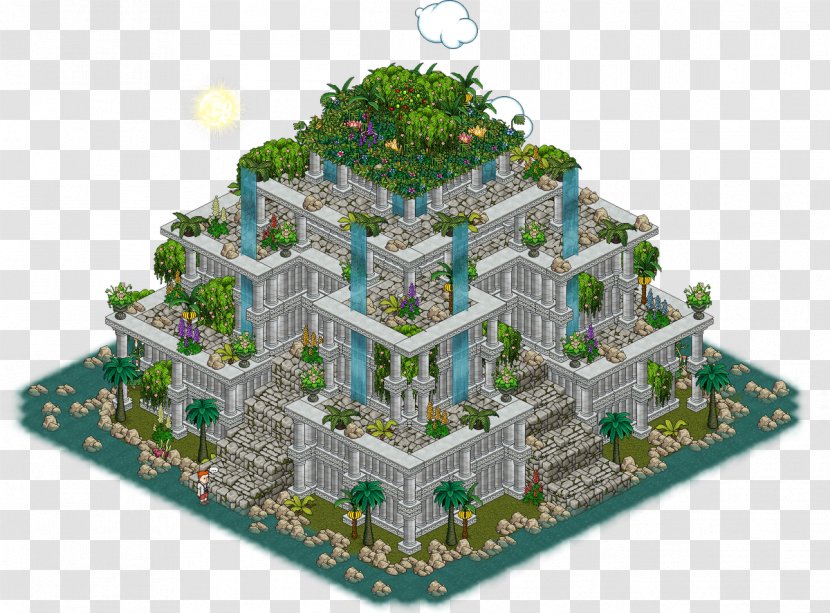Habbo Hanging Gardens Of Babylon Sulake Dinh Thự - Greek Cuisine - Palace Transparent PNG