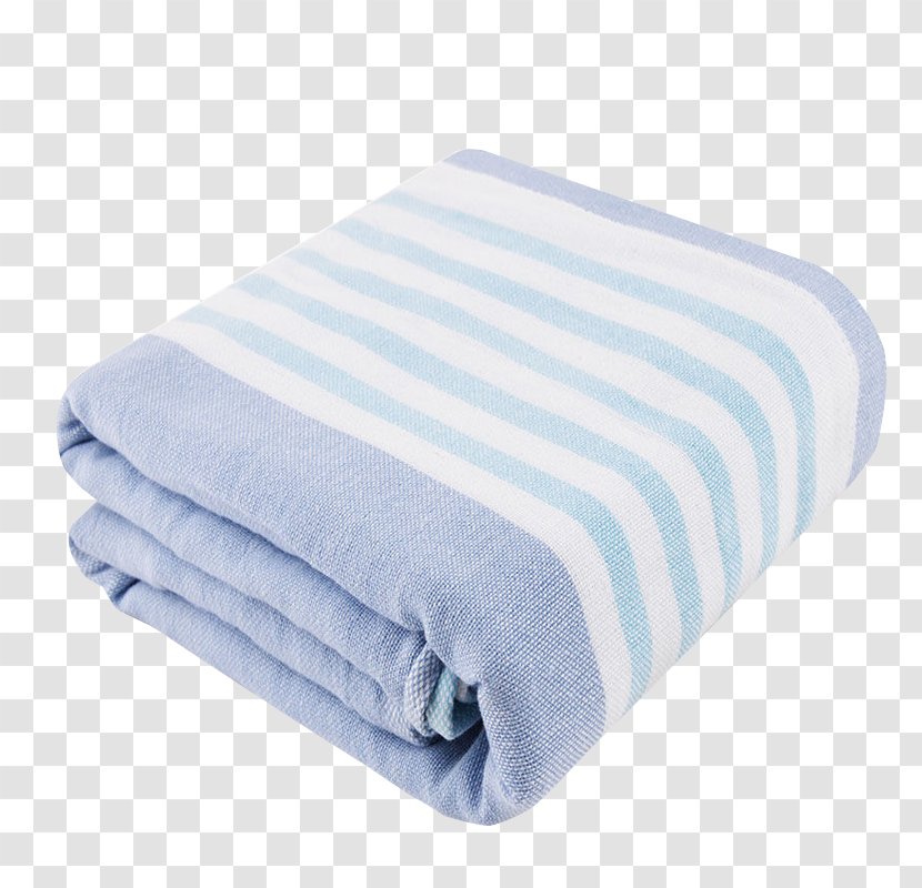 Towel Uchino U6d74u5dfe Gauze - Blue Cotton Bath Transparent PNG