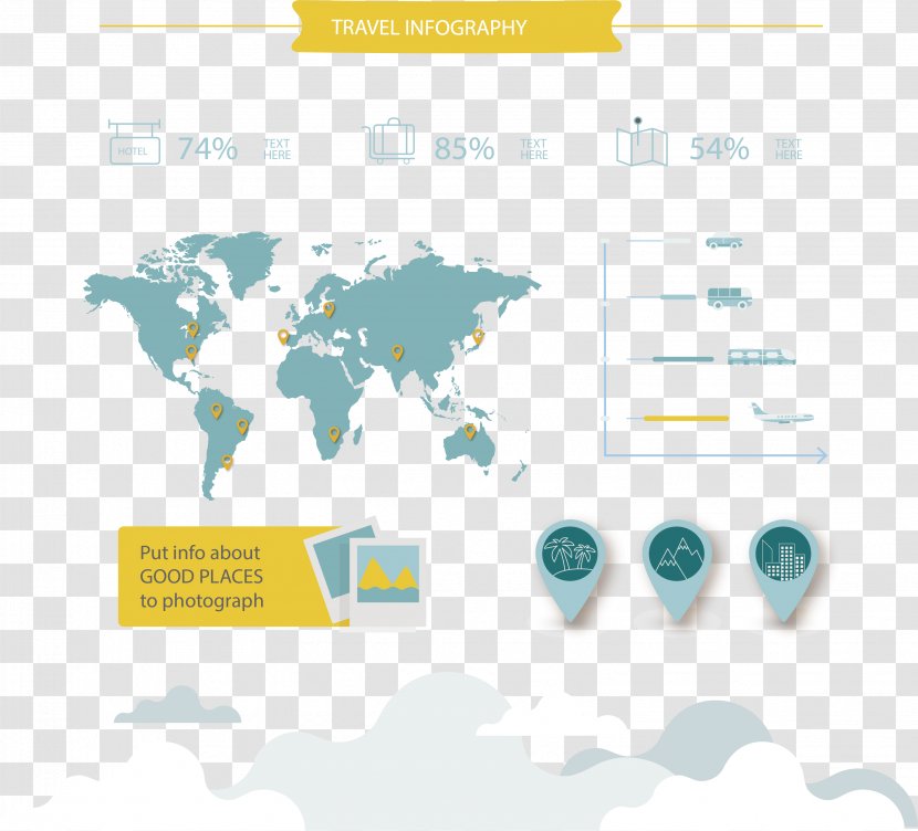 Globe World Map - Travel Chart Transparent PNG