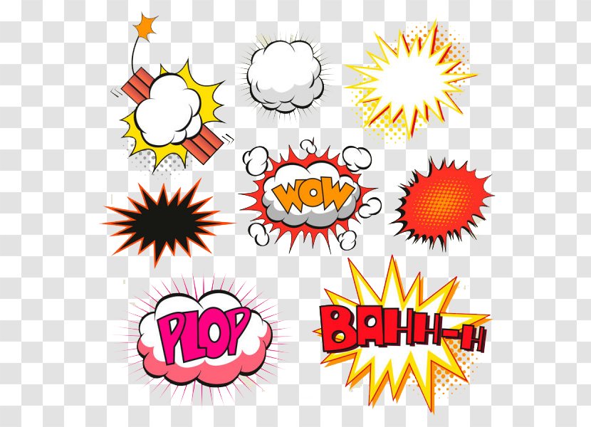 Comics Speech Balloon Illustration - Yellow - Explosion Bubble Transparent PNG