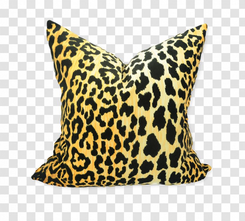 Throw Pillows Cushion Animal Print Chenille Fabric - Leopard Transparent PNG