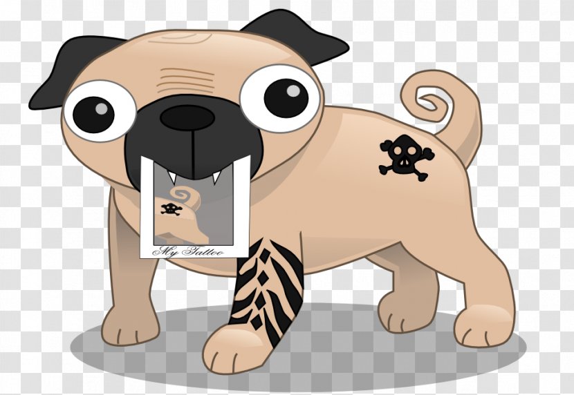 Pug Puppy Chihuahua Bulldog Clip Art - Canidae - Lucky Dog Transparent PNG