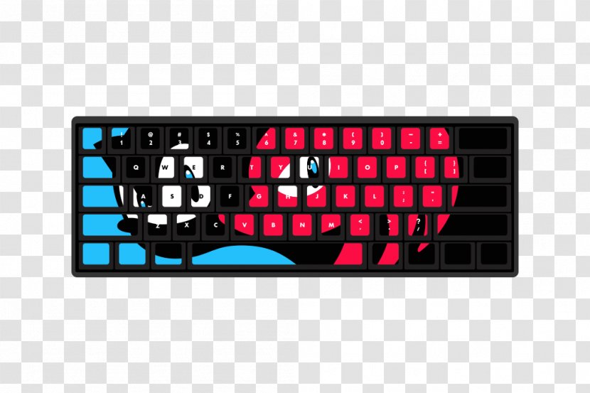 Computer Keyboard Keycap Gaming Keypad Cherry Mouse - Space Bar Transparent PNG