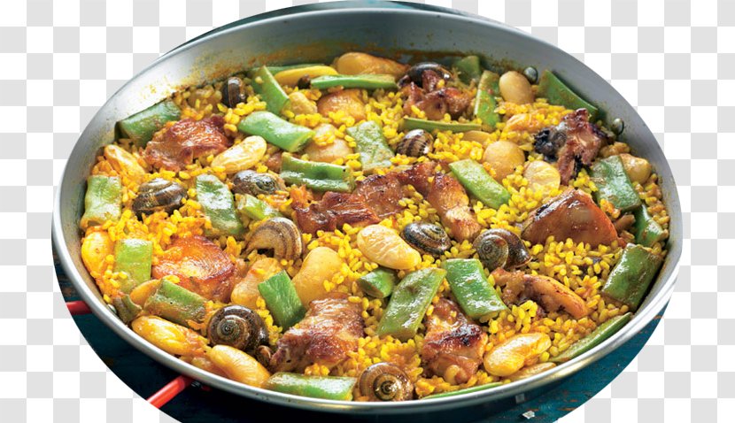 Paella Benidorm Dish Tapas Recipe - Rice Transparent PNG