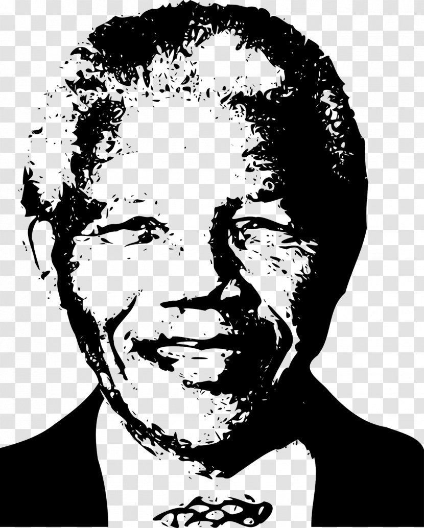 Nelson Mandela South Africa Clip Art - Monochrome Photography Transparent PNG
