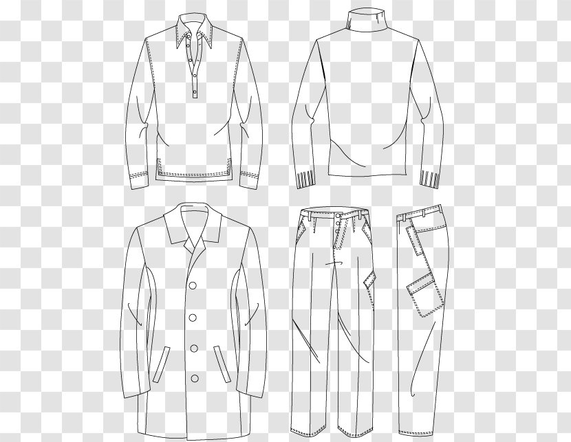 Jacket Dress Outerwear Collar Sketch - Clothing - Businesss Woman Model Transparent PNG