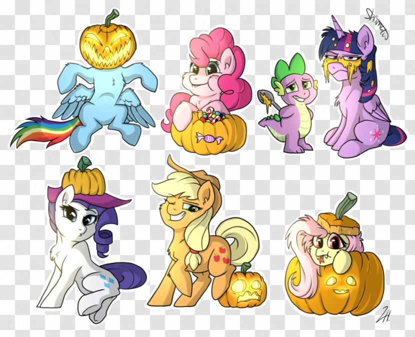 Pony Rainbow Dash Princess Luna Halloween Spike - Art - Power Ponies Transparent PNG