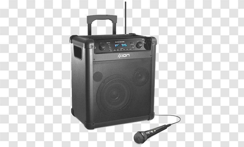 Microphone Laptop Loudspeaker ION Audio Block Rocker IPA76C Wireless Speaker - Behringer Europort Mpa40btpro Transparent PNG