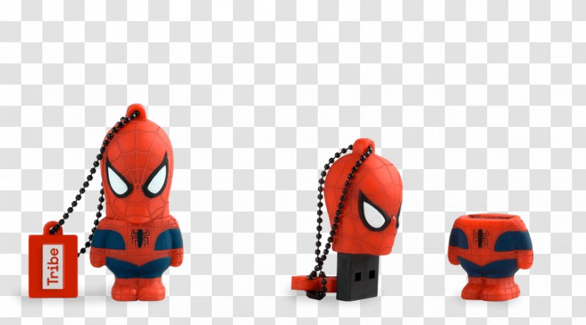 USB Flash Drives Battery Charger Computer Data Storage Spider-Man Memory - Minnie Stick - Spider-man Transparent PNG