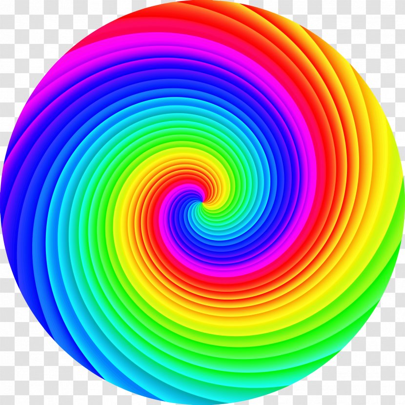Spiral Circle Vector Graphics Rainbow Image Transparent PNG